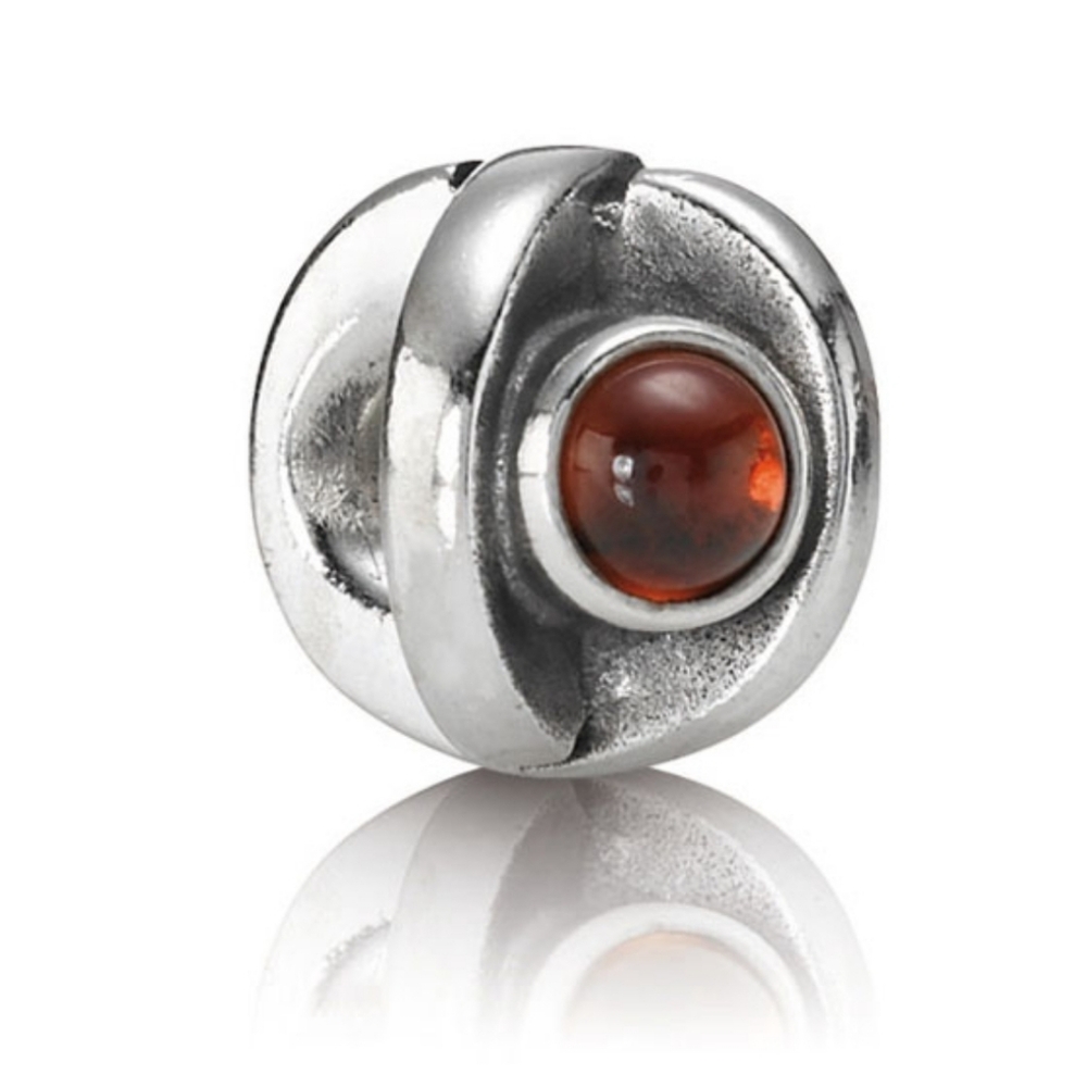 Garnet Eye Charm